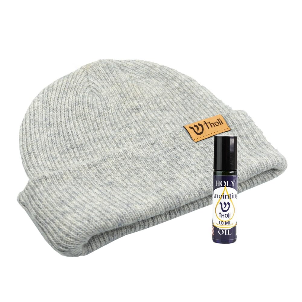 1932 100% Merino Wool Beanie + Biblical Essential Oil - Christian Gifts